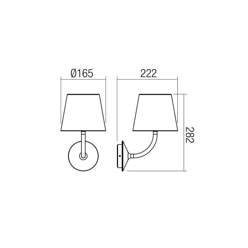 Redo 9125 - LED Vonkajšia nástenná lampa GIORGIO LED/7W/230V IP65 čierna