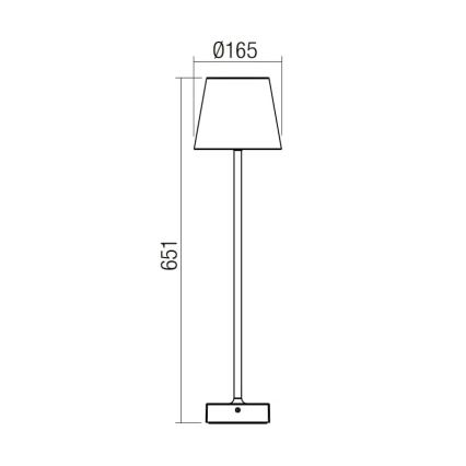 Redo 9126 - LED Vonkajšia lampa GIORGIO LED/7W/230V IP65 biela