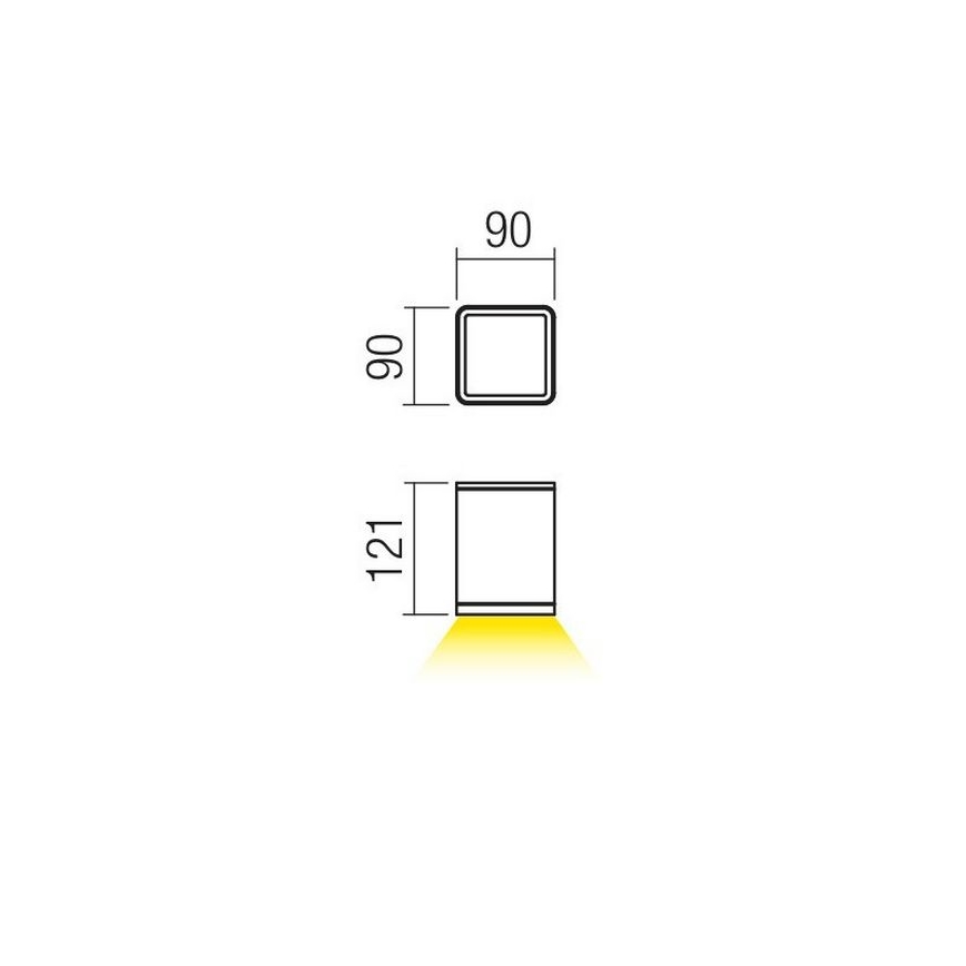 Redo 9198 - LED Vonkajšie bodové svietidlo BETA LED/6W/230V IP54