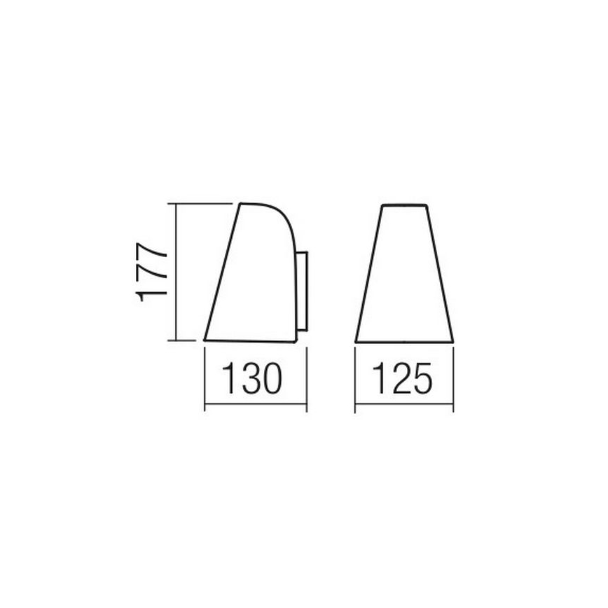 Redo 9529 - Nástenné svietidlo ALVAR 1xGU10/35W/230V IP44