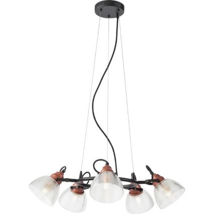Redo A01-1451 - Náhradné tienidlo k lustru a stojacej lampe RIDGE E27 číra