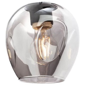 Redo - Náhradné tienidlo k lampe, k lustru PIERCE pr. 15 cm čierna/dymová