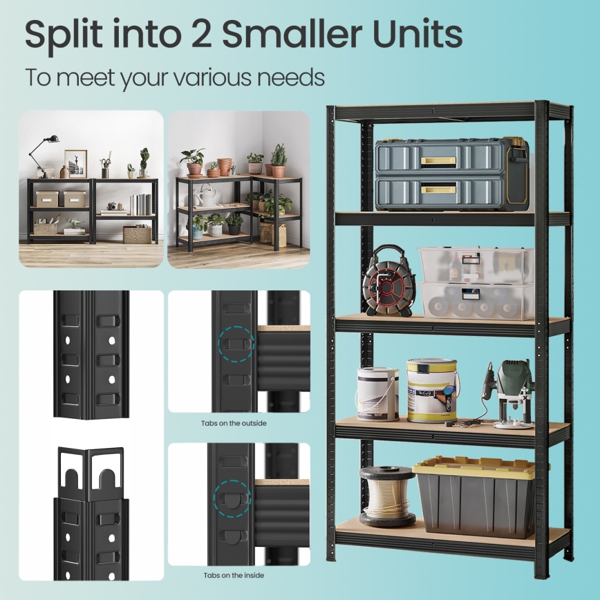 Regál ORDIFY čierny