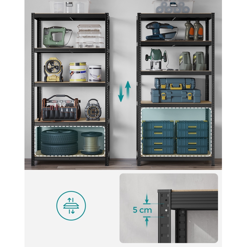 Regál ORDIFY čierny