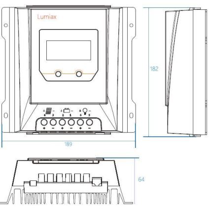 Regulátor solárneho nabíjania MPPT MT3075 12/24V/30A