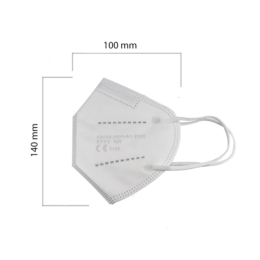 Respirátor detská veľkosť FFP2 Kids NR CE 0370 biely 1ks