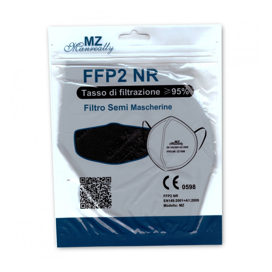 Respirátor FFP2 NR CE 0598 zelená 1ks