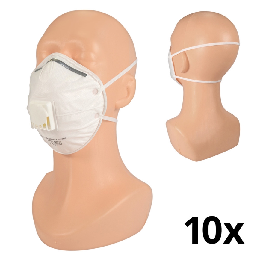 Respirátor s výdychovým ventilom triedy KN95 (FFP2) 10ks