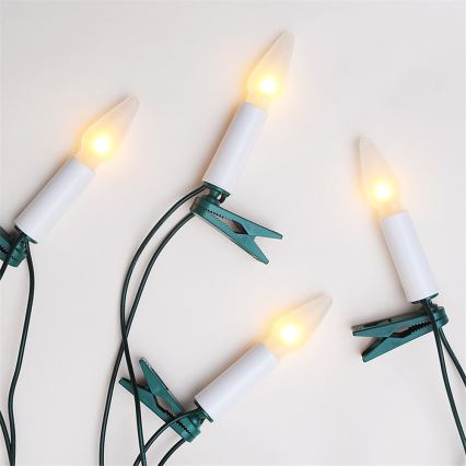 Vianočná reťaz FELICIA 16xE10/14V/230V biela