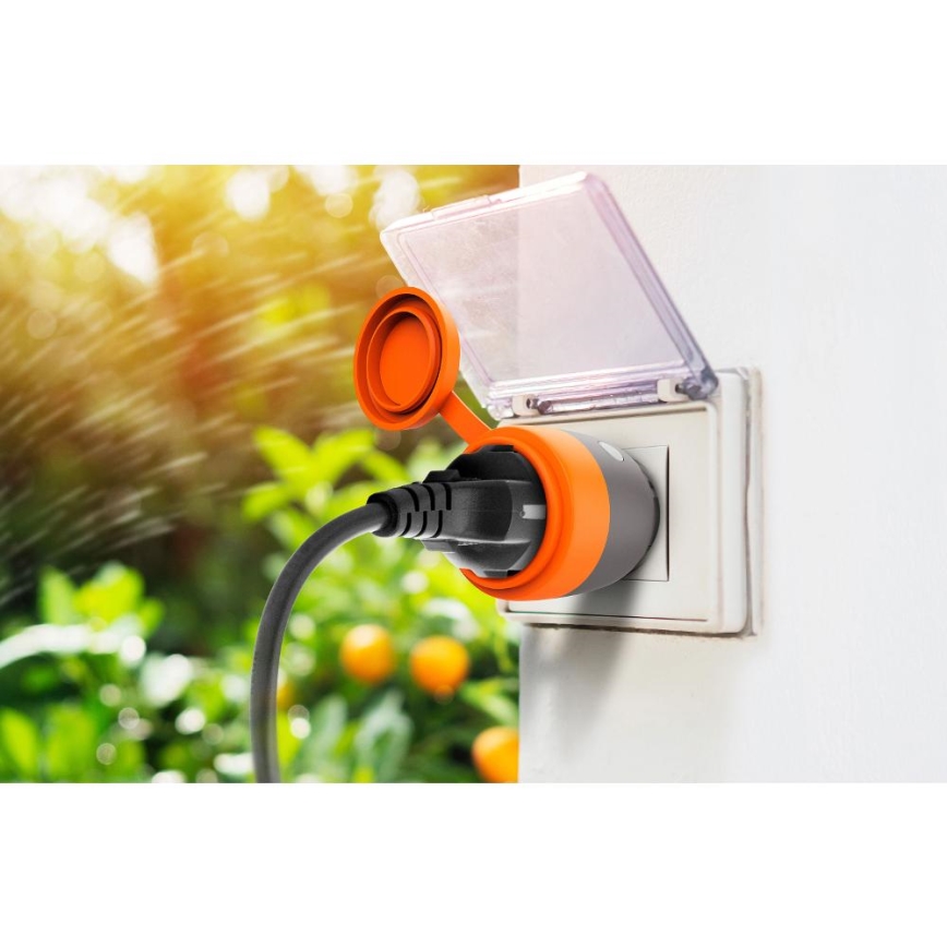 Inteligentná vonkajšia zásuvka 3680W/230V/Typ F SCHUKO/16A Wi-Fi IP44