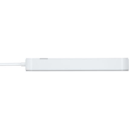 Inteligentný predlžovací kábel s vypínačom 4Z Typ E + 2x USB-A + 1x USB-C 1,5m Wi-Fi Tuya biela