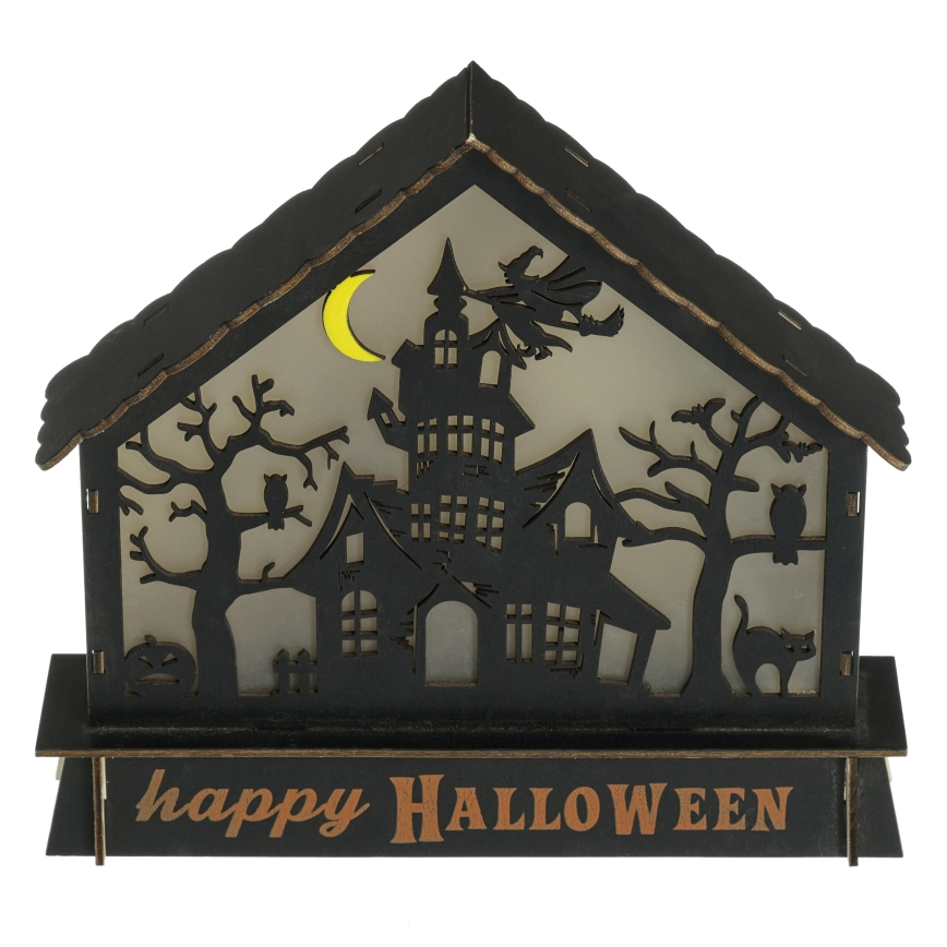 LED Dekorácia HALLOWEEN LED/2xAA/multicolor strašidelný dom