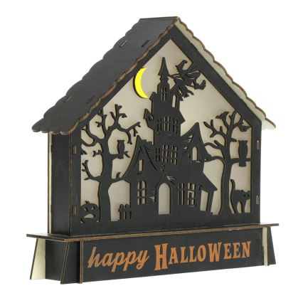 LED Dekorácia HALLOWEEN LED/2xAA/multicolor strašidelný dom