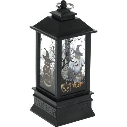 LED Dekorácia HALLOWEEN LED/3xAAA/teplá biela lampáš s tekvicami