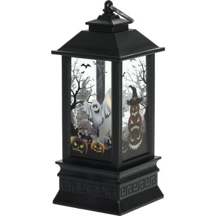 LED Dekorácia HALLOWEEN LED/3xAAA/teplá biela lampáš s tekvicami