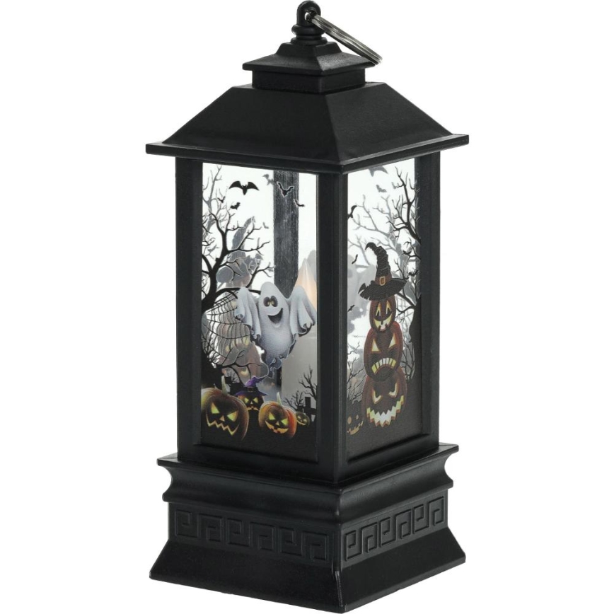 LED Dekorácia HALLOWEEN LED/3xAAA/teplá biela lampáš s tekvicami