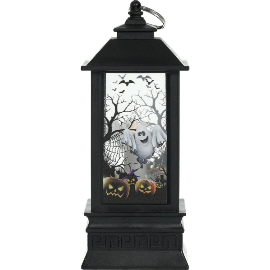 LED Dekorácia HALLOWEEN LED/3xAAA/teplá biela lampáš s tekvicami
