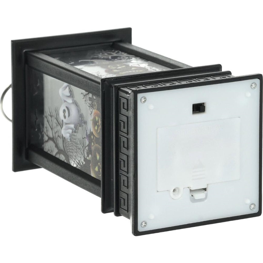 LED Dekorácia HALLOWEEN LED/3xAAA/teplá biela lampáš s tekvicami