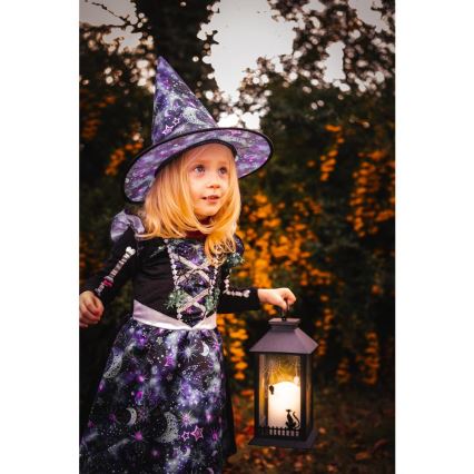 LED Dekorácia HALLOWEEN LED/3xAAA/teplá biela lucerna