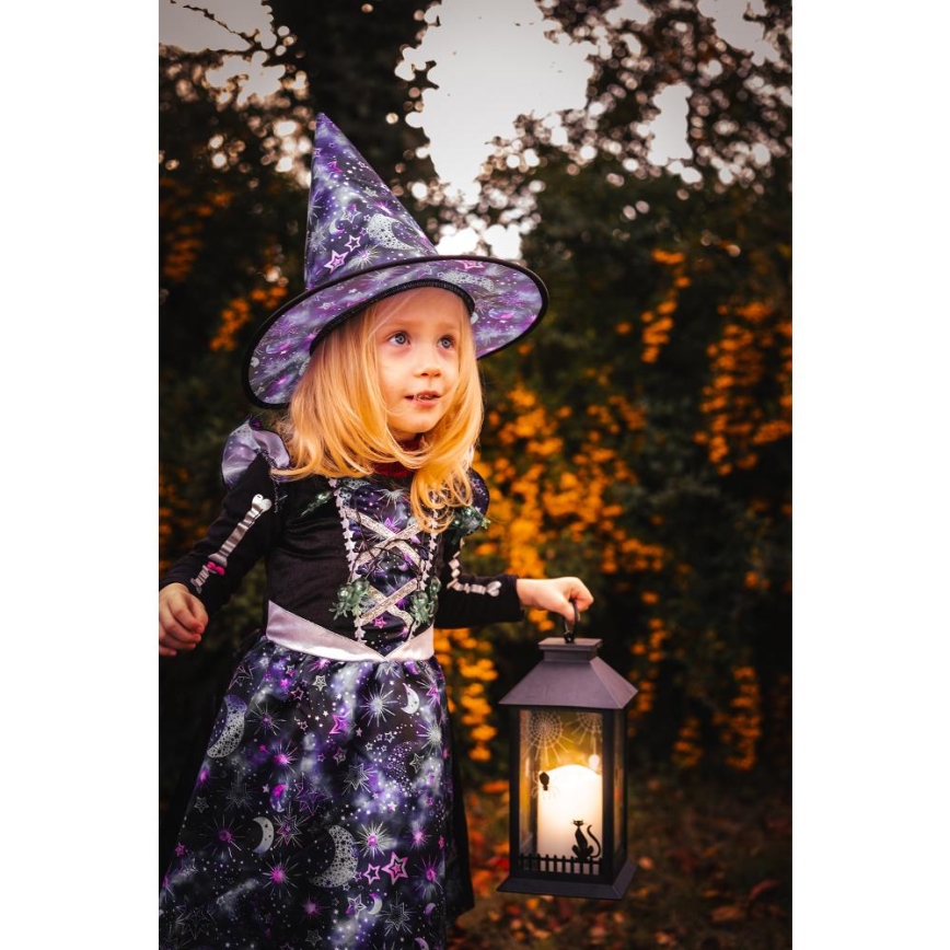 LED Dekorácia HALLOWEEN LED/3xAAA/teplá biela lucerna