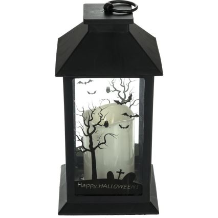 LED Dekorácia HALLOWEEN LED/3xAAA/teplá biela lucerna