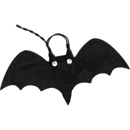 LED Dekoračná reťaz HALLOWEEN 10xLED/2xAA/teplá biela 1,3m netopiere