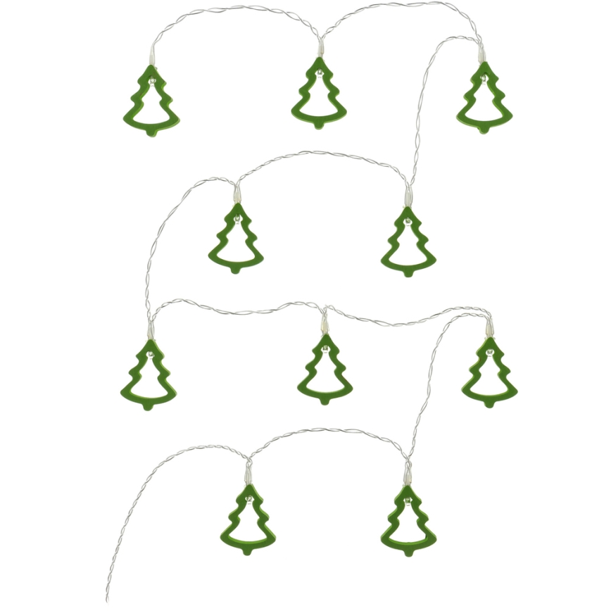 LED dekoračný reťaz 10xLED/2xAA 1,6 m teplá biela