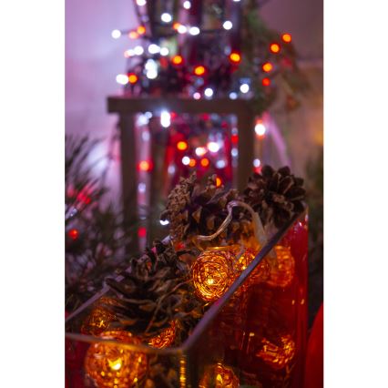 LED Dekoračný reťaz 10xLED/2xAA teplá biela