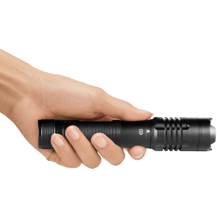 LED Nabíjacia hliníková baterka s funkciou powerbanky LED/2000 mAh 1000 lm IP22