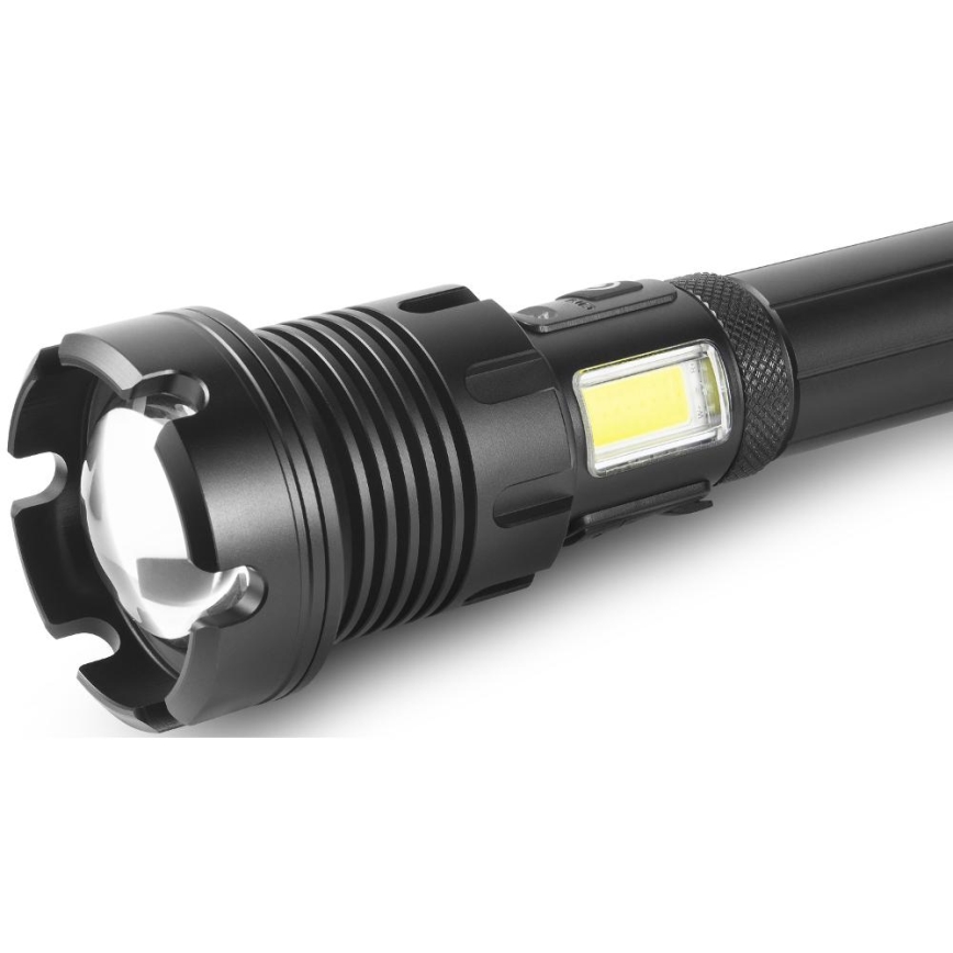 LED Nabíjacia hliníková baterka s funkciou powerbanky LED/4400 mAh 2200 lm IP44