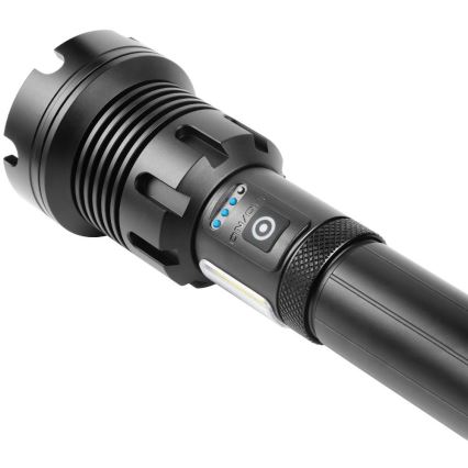 LED Nabíjacia hliníková baterka s funkciou powerbanky LED/4400 mAh 2200 lm IP44