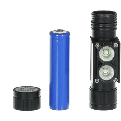 LED Nabíjacia hliníková čelovka LED/2600 mAh IP66