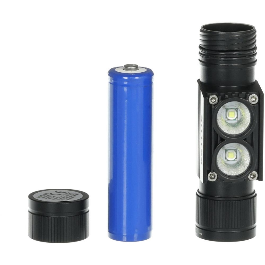 LED Nabíjacia hliníková čelovka LED/2600 mAh IP66