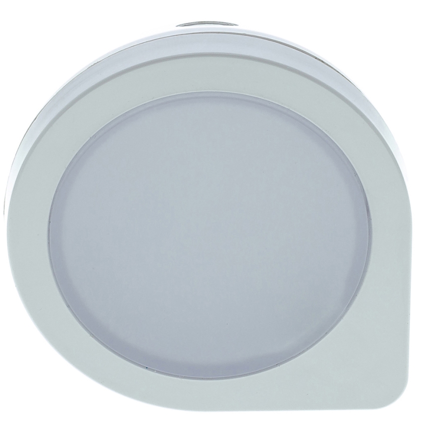 LED Orientačné svietidlo so senzorom do zásuvky LED/0,4W/230V 3000K biela