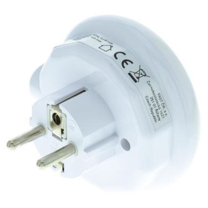 LED Orientačné svietidlo so súmrakovým senzorom a zásuvkou LED/0,6W/230V