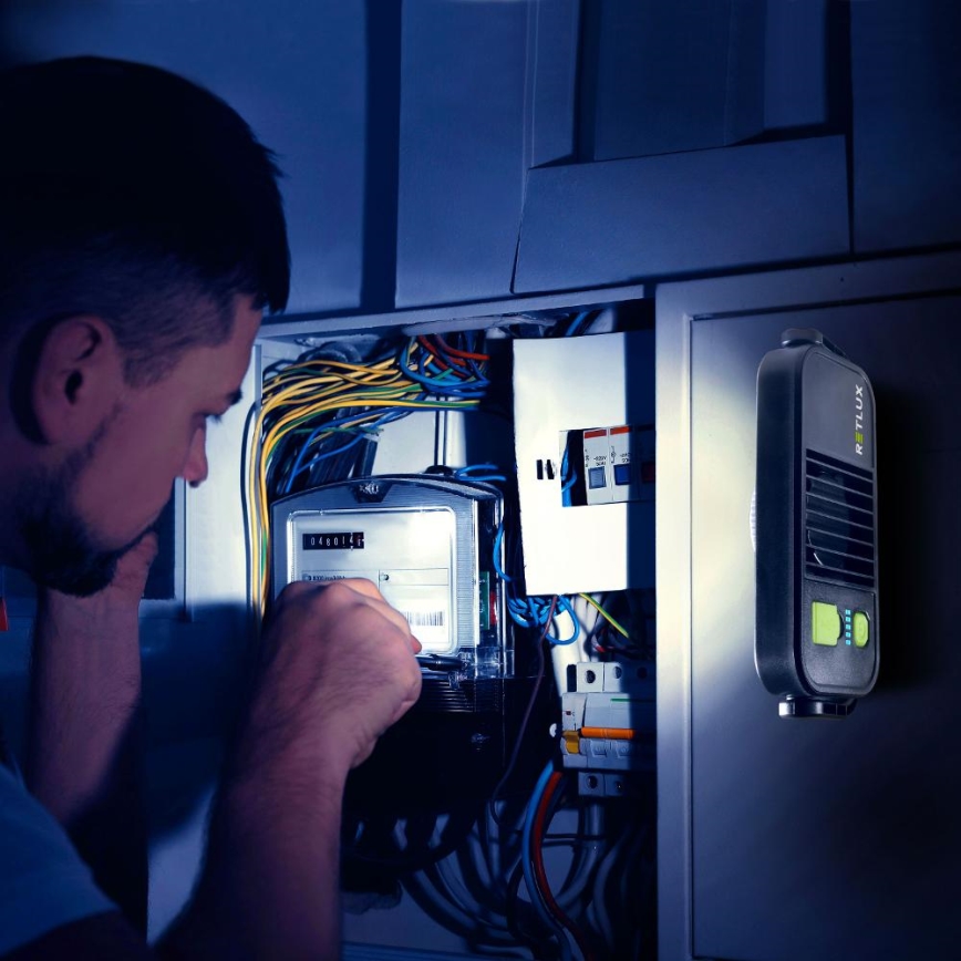 LED pracovná svietilka s funkciou powerbanky LED/4400 mAh IP44 žltá/čierna