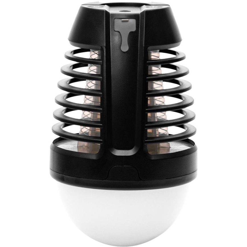 Retlux - LED Prenosná nabíjateľná lampa s lapačom hmyzu LED/5W/1800 mAh IP44 čierna
