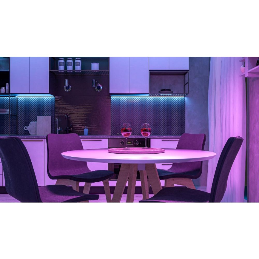 LED RGBW Inteligentný stmievateľný pásik 5m LED/230V 2700-6500K Wi-Fi Tuya + diaľkové ovládanie