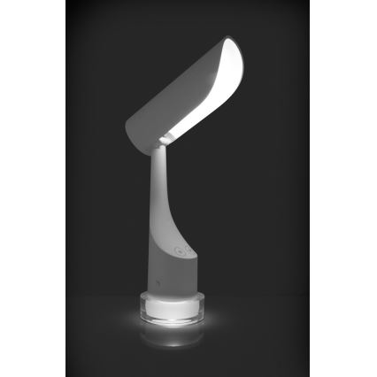 LED RGBW Stmievateľná nabíjacia stolná lampa LED/5W/5V 2000 mAh 3000/6000K biela