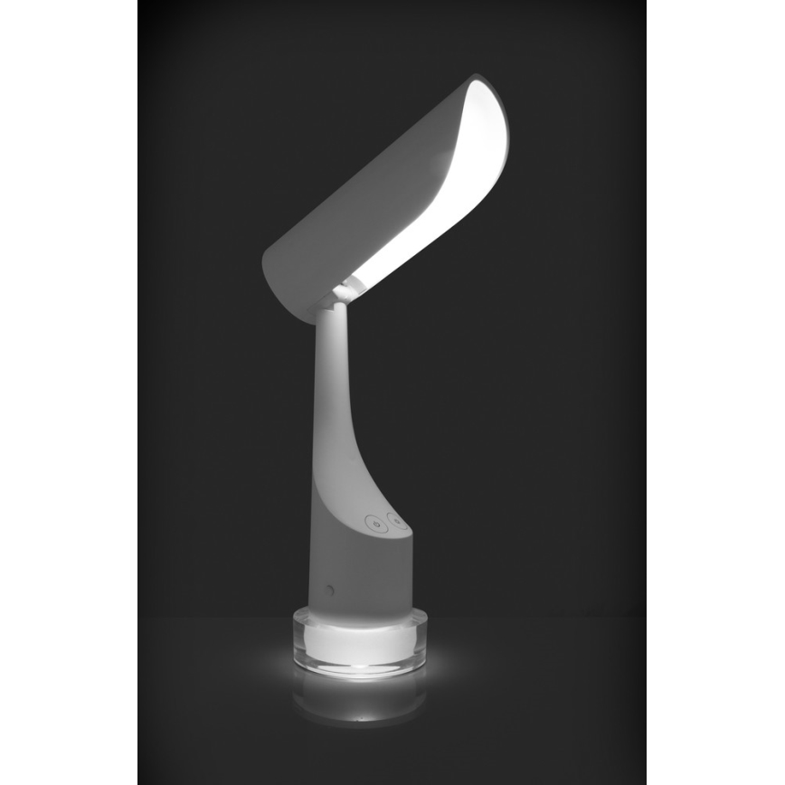 LED RGBW Stmievateľná nabíjacia stolná lampa LED/5W/5V 2000 mAh 3000/6000K biela