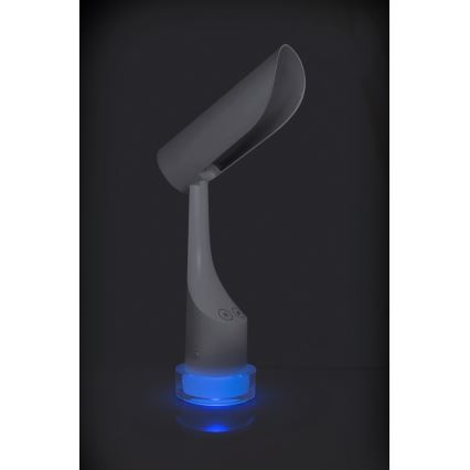 LED RGBW Stmievateľná nabíjacia stolná lampa LED/5W/5V 2000 mAh 3000/6000K biela