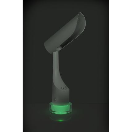 LED RGBW Stmievateľná nabíjacia stolná lampa LED/5W/5V 2000 mAh 3000/6000K biela