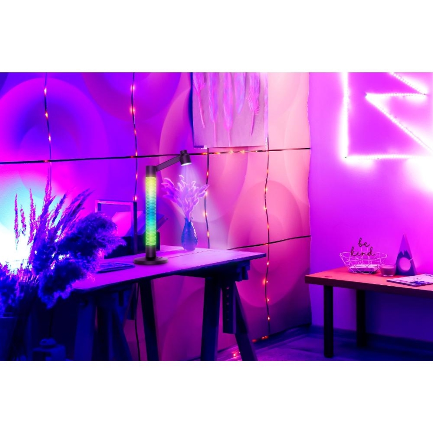 LED RGBW Stmievateľná stolná lampa LED/10W/5V 2700-6000K Wi-Fi Tuya + diaľkové ovládanie