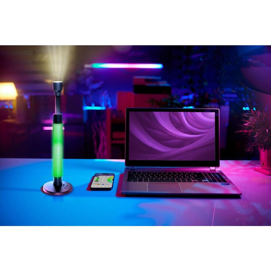 LED RGBW Stmievateľná stolná lampa LED/10W/5V 2700-6000K Wi-Fi Tuya + diaľkové ovládanie