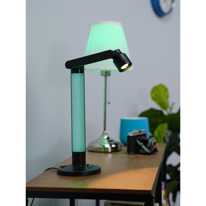 LED RGBW Stmievateľná stolná lampa LED/10W/5V 2700-6000K Wi-Fi Tuya + diaľkové ovládanie