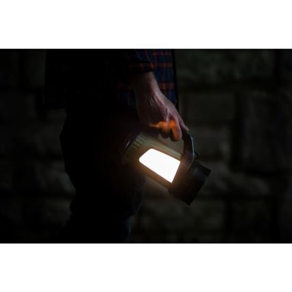 Retlux - LED Stm. vonkajšia nabíjacia baterka s powerbankou LED/21W/4400 mAh IP44