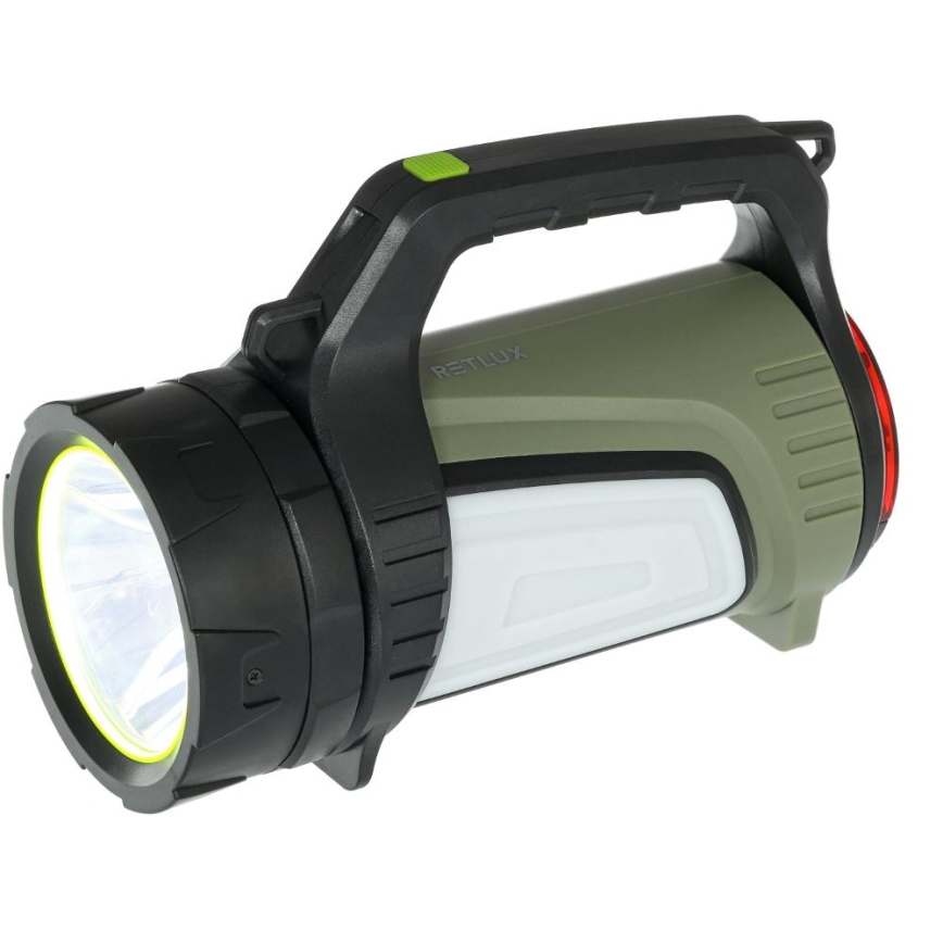 Retlux - LED Stm. vonkajšia nabíjacia baterka s powerbankou LED/21W/4400 mAh IP44