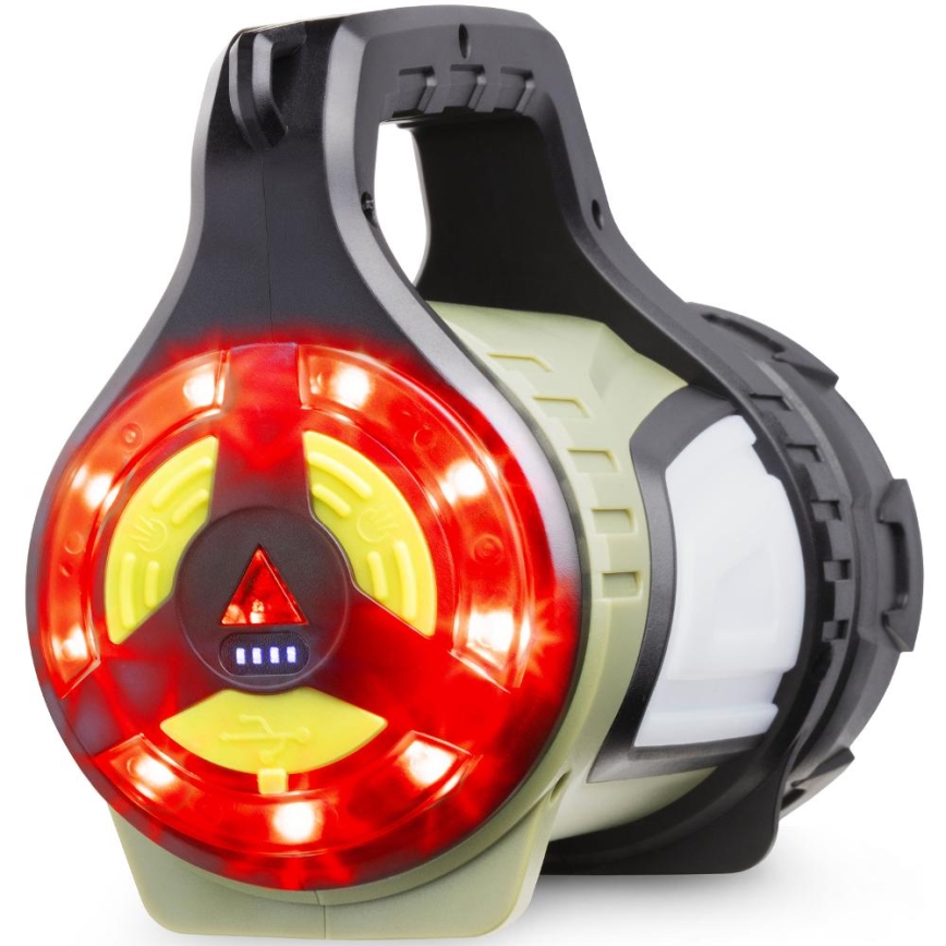 Retlux - LED Stm. vonkajšia nabíjacia baterka s powerbankou LED/21W/4400 mAh IP44