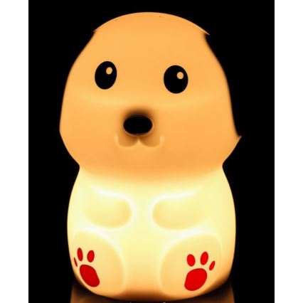 LED Stmievateľná detská nočná lampička LED/0,4W/1000 mAh pes