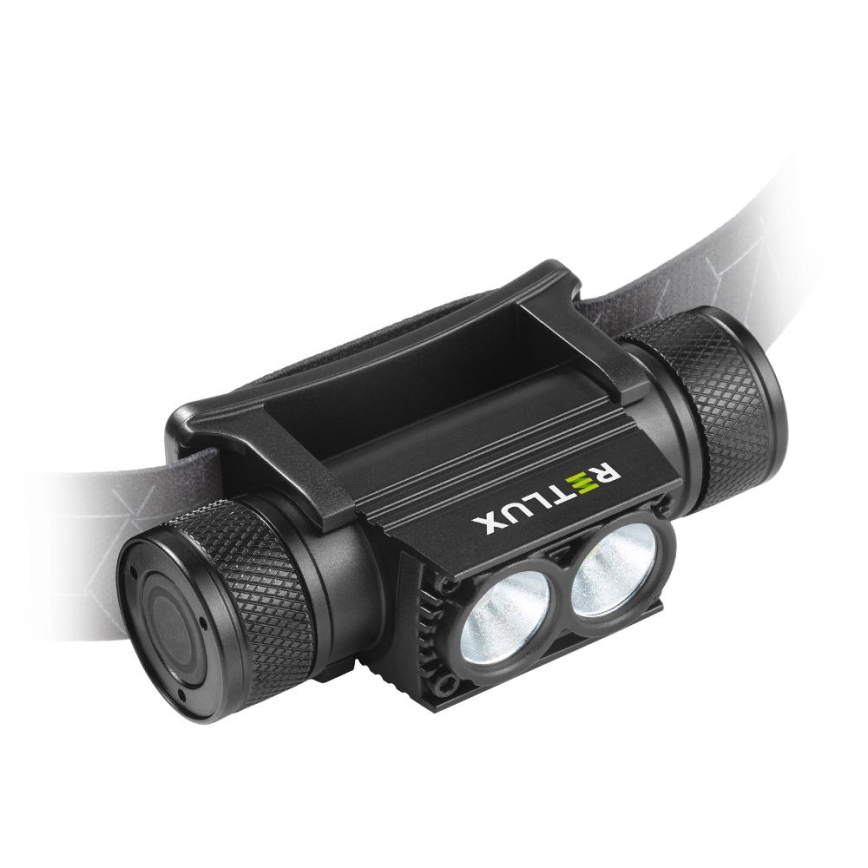 LED Stmievateľná nabíjacia hliníková čelovka LED/2600 mAh IP65
